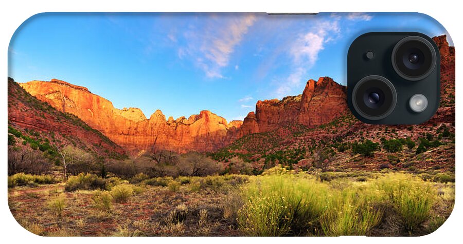 Morning Above Virgin iPhone Case featuring the photograph Morning Above Virgin by Chad Dutson