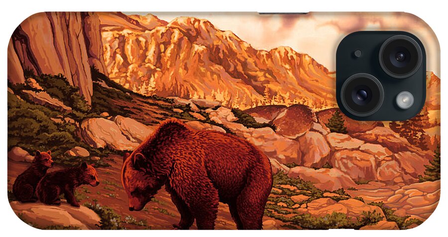 Nature iPhone Case featuring the painting Morning Breakfast by Hans Neuhart