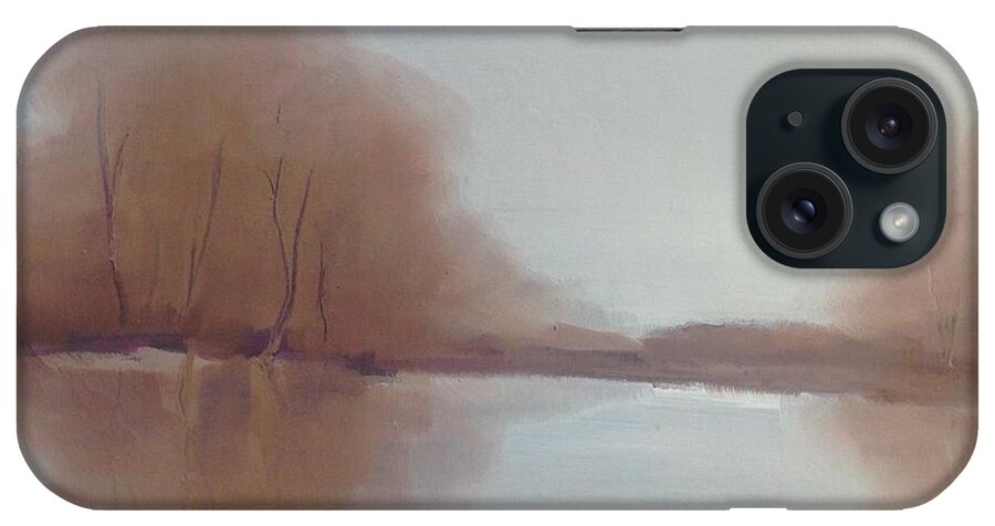  Landscape iPhone Case featuring the painting Morning Chill by Michelle Abrams
