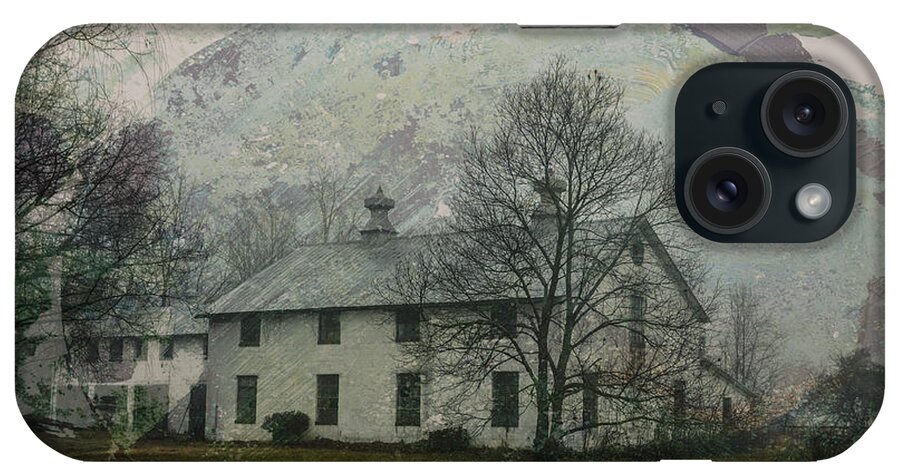 House iPhone Case featuring the mixed media Morning Drive by Trish Tritz