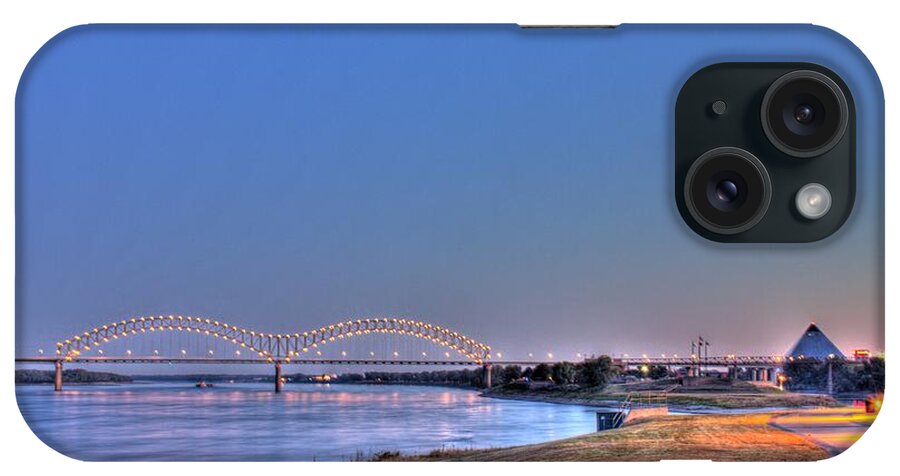 Mississippi River Bridge iPhone Case featuring the photograph Morning on the Mississippi by Barry Jones