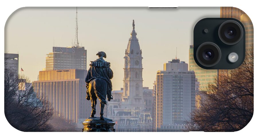 Morning iPhone Case featuring the photograph Morning on the Parkway - Philadelphia by Bill Cannon