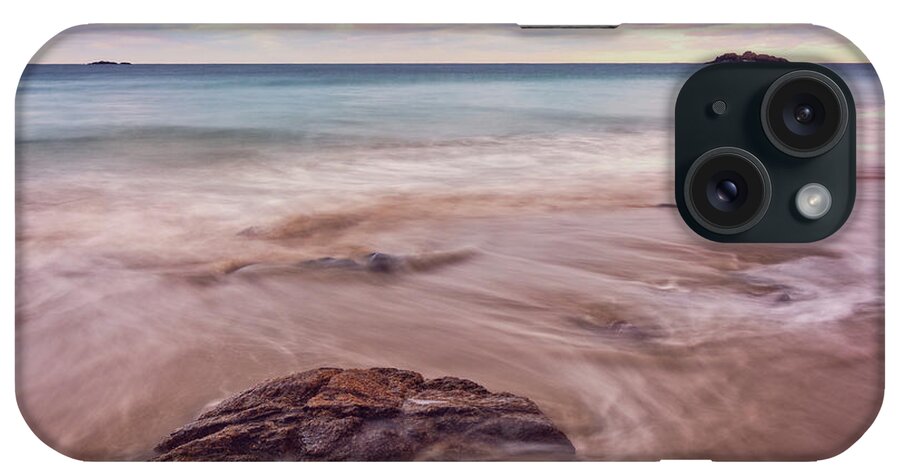 Singing Beach iPhone Case featuring the photograph Morning Pastels Singing Beach MA by Michael Hubley