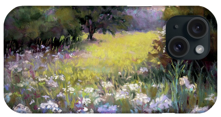 Meadow iPhone Case featuring the pastel Morning Praises by Susan Jenkins