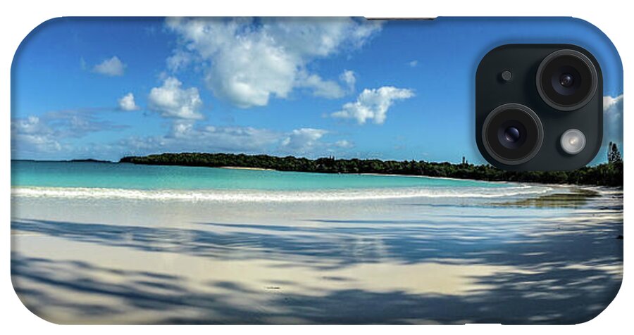 Panorama iPhone Case featuring the photograph Morning shadows Ile des Pins by Dorothy Darden