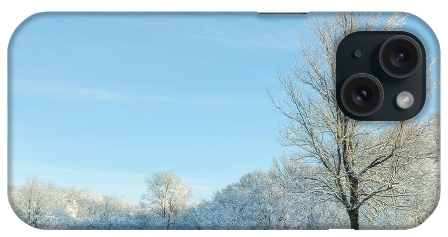 Mike Ste. Marie iPhone Case featuring the photograph Morning Snow by Mike Ste Marie
