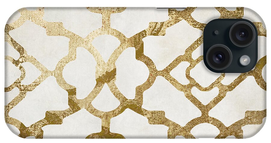 Gold iPhone Case featuring the painting Moroccan Gold I by Mindy Sommers