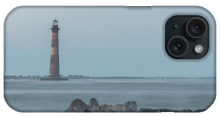 Morris Island Lighthouse iPhone Case featuring the photograph Morris Island Lighthouse I by Dale Powell