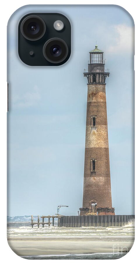 Morris Island Lighthouse iPhone Case featuring the photograph Morris Island Maritime Protection by Dale Powell