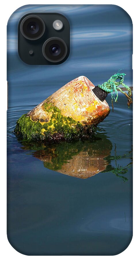 Port San Luis iPhone Case featuring the photograph Mossy Buoy by Art Block Collections