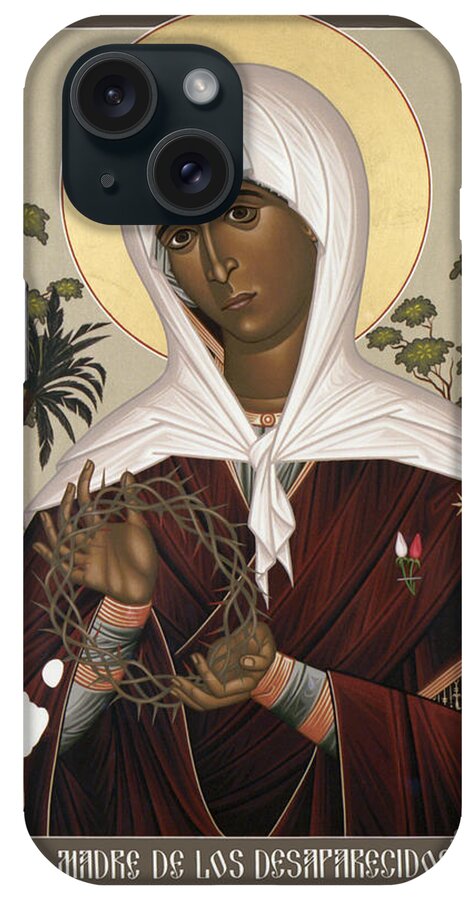 Mother Of The Disappeared iPhone Case featuring the painting Mother of the Disappeared - RLMOD by Br Robert Lentz OFM