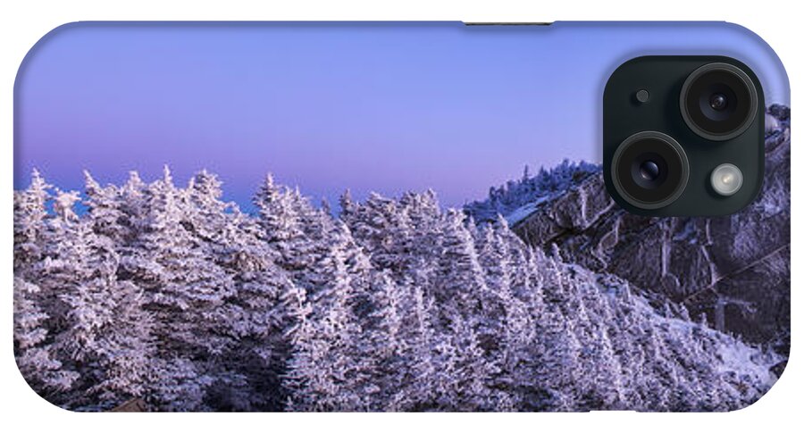 Mount Liberty iPhone Case featuring the photograph Mount Liberty Blue Hour Panorama by White Mountain Images