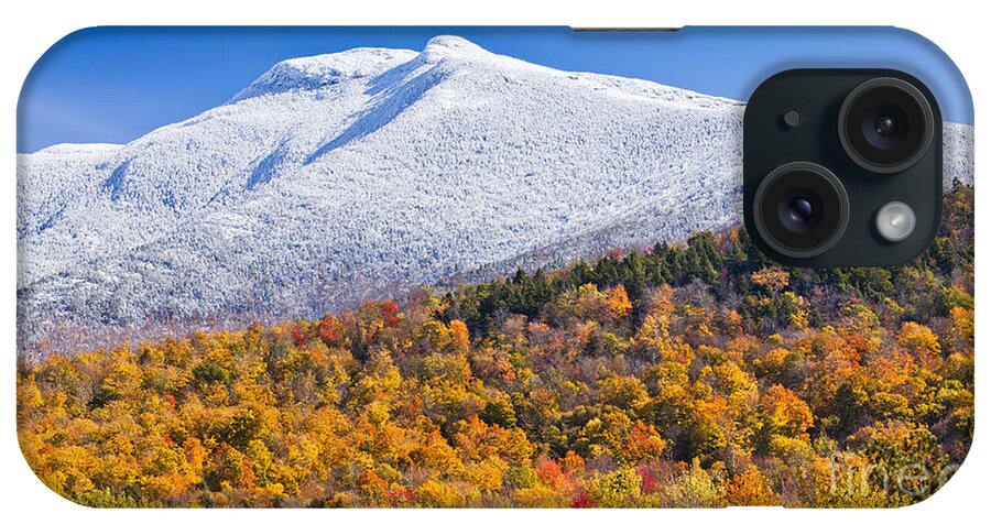 Autumn iPhone Case featuring the photograph Mount Mansfield Seasonal Transition by Alan L Graham