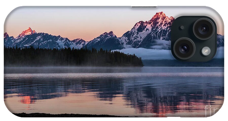 Water iPhone Case featuring the photograph Mount Moran by Brandon Bonafede