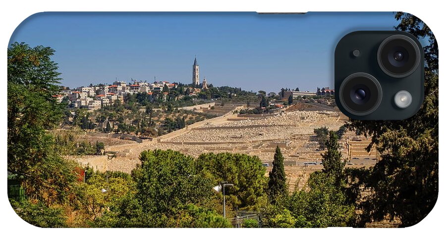 Jerusalem iPhone Case featuring the photograph Mount of Olives, Jerusalem, Israel by Elenarts - Elena Duvernay photo