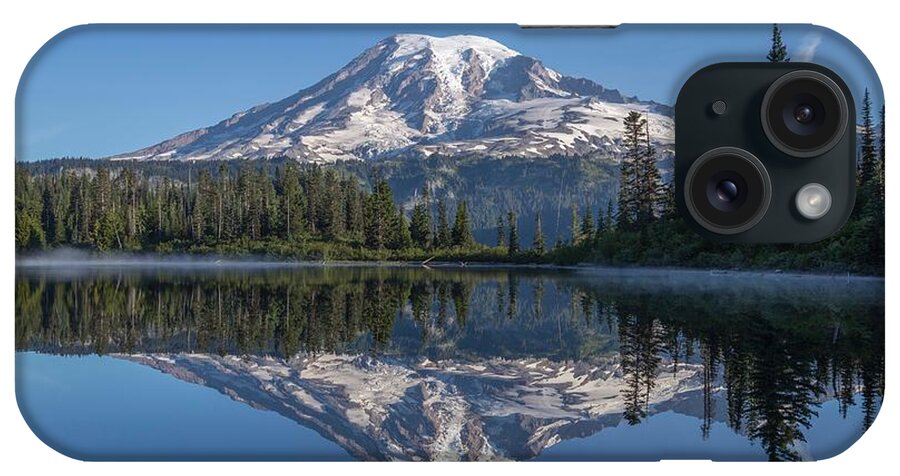 Mount Rainiers Reflection 2 iPhone Case featuring the photograph Mount Rainiers reflection 2 by Lynn Hopwood