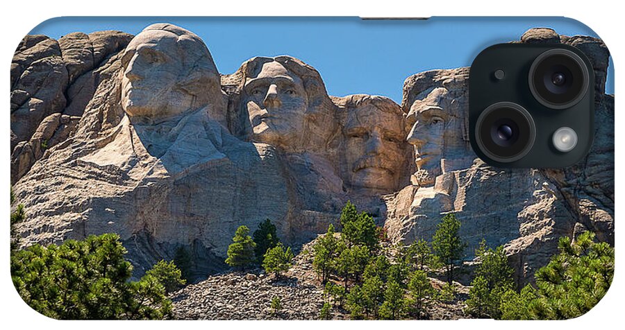 Abraham Lincoln iPhone Case featuring the photograph Mount Rushmore South Dakota by Brenda Jacobs
