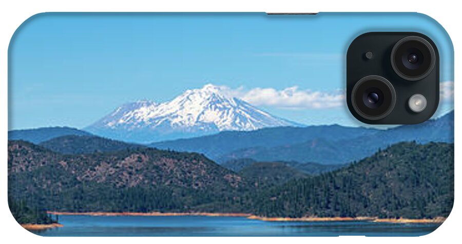 Shasta Lake iPhone Case featuring the photograph Mount Shasta - Shasta Lake - 2 by Alan C Wade