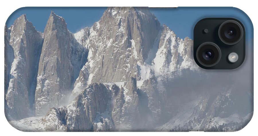 Alabama Hills iPhone Case featuring the photograph Mount Whitney in March by John Hight