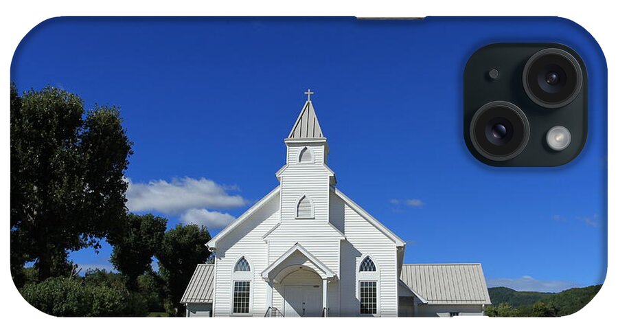 Lookado Mountain iPhone Case featuring the photograph Mountain Church by Karen Ruhl