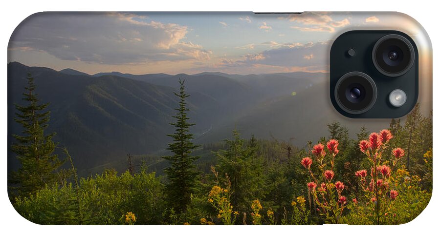 Idaho iPhone Case featuring the photograph Mountain Light by Idaho Scenic Images Linda Lantzy
