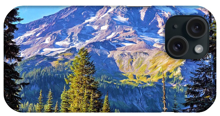 Mount Rainier iPhone Case featuring the photograph Mountain Meets Sky by Anthony Baatz