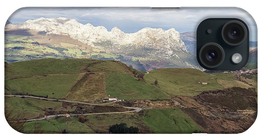 Scenic iPhone Case featuring the photograph Mountain passes of Cantabria by Shirley Mitchell