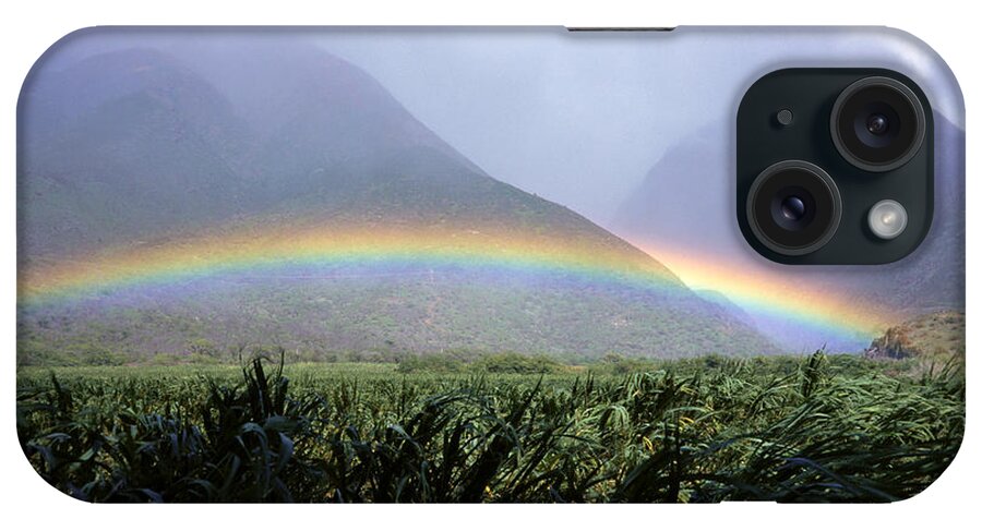 Across iPhone Case featuring the photograph Mountain Rainbow by Bill Schildge - Printscapes