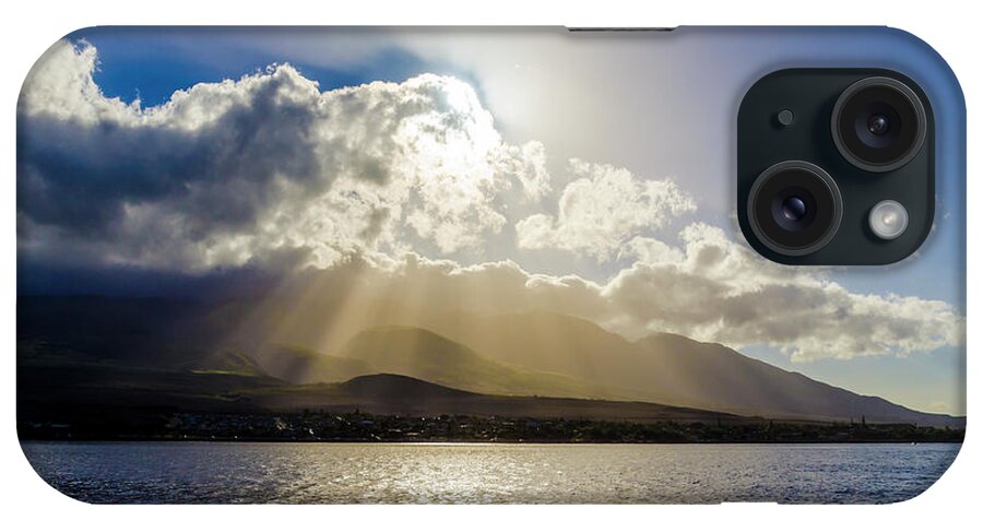 Hawaii iPhone Case featuring the photograph Mountain Sunbeams by Daniel Murphy