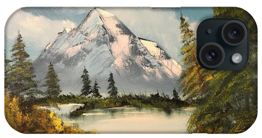 Mountain iPhone Case featuring the painting Mountain View by Brian White
