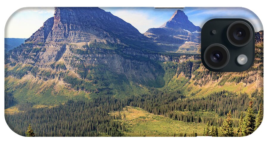 Mountains iPhone Case featuring the photograph Mountains in Glacier National Park by Rodney Cammauf