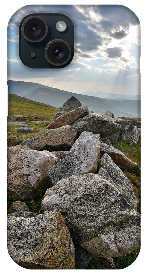 Mt. Evans iPhone Case featuring the photograph Mt. Evans Sunset by Ray Mathis