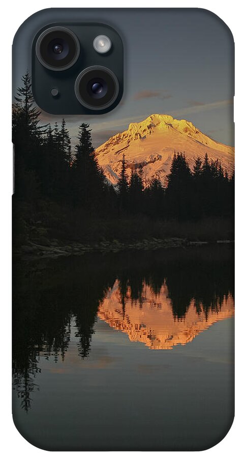 Mt Hood iPhone Case featuring the photograph Mt Hood Alpenglow II by Albert Seger