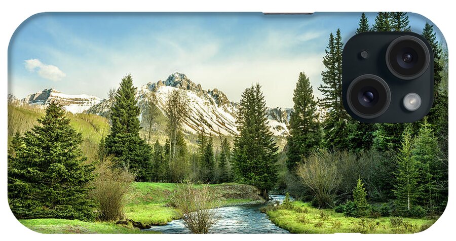 Landscape iPhone Case featuring the photograph Mt. Sneffels Peak by Angela Moyer