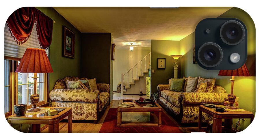 Real Estate Photography iPhone Case featuring the photograph Mt Vernon Living Room and entry by Jeff Kurtz
