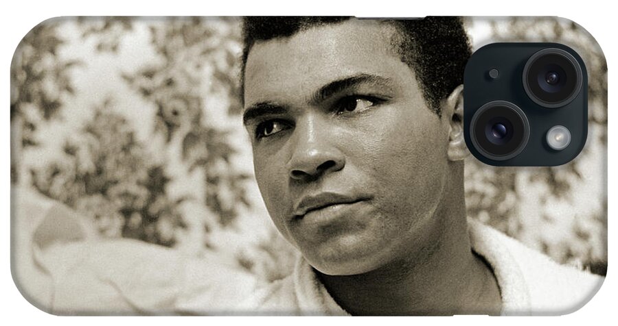 Sand iPhone Case featuring the photograph Muhammad Ali portrait by Jan W Faul