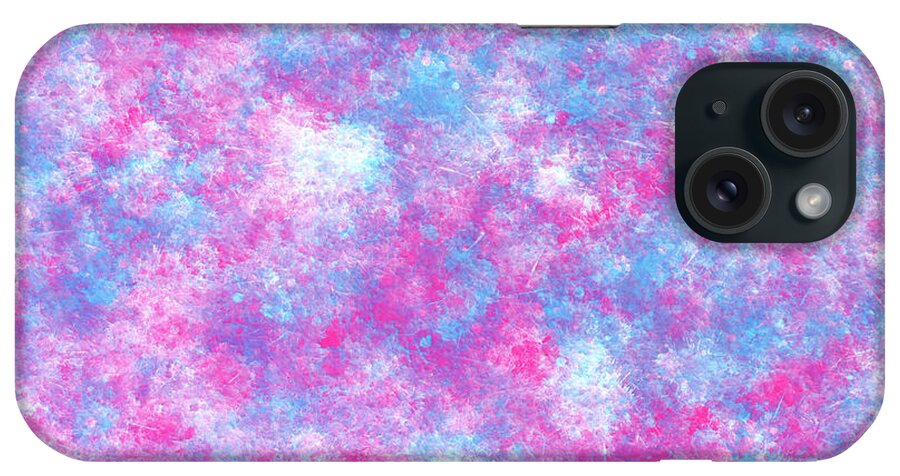 Pinks iPhone Case featuring the digital art Multicolor Texture 006 by DiDesigns Graphics