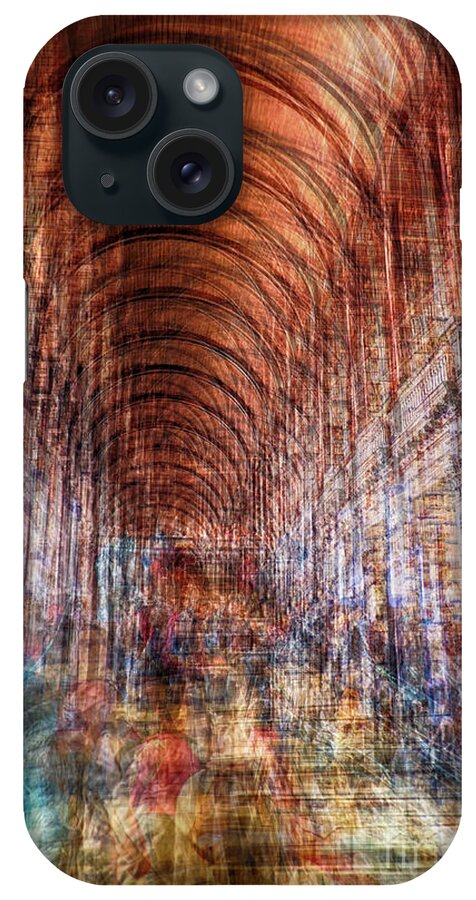 Arch iPhone Case featuring the photograph multiple exposure of Dublin public library by Ariadna De Raadt