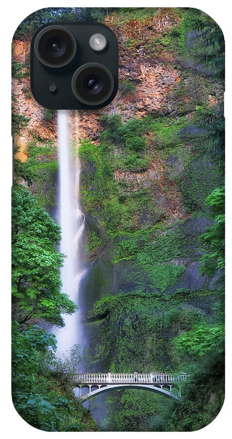Multnomah Falls iPhone Case featuring the photograph Multnomah Falls Portland Oregon by Robert Bellomy