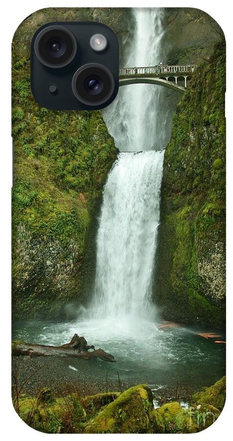Landscape iPhone Case featuring the photograph Multnomah falls by Sheila Ping