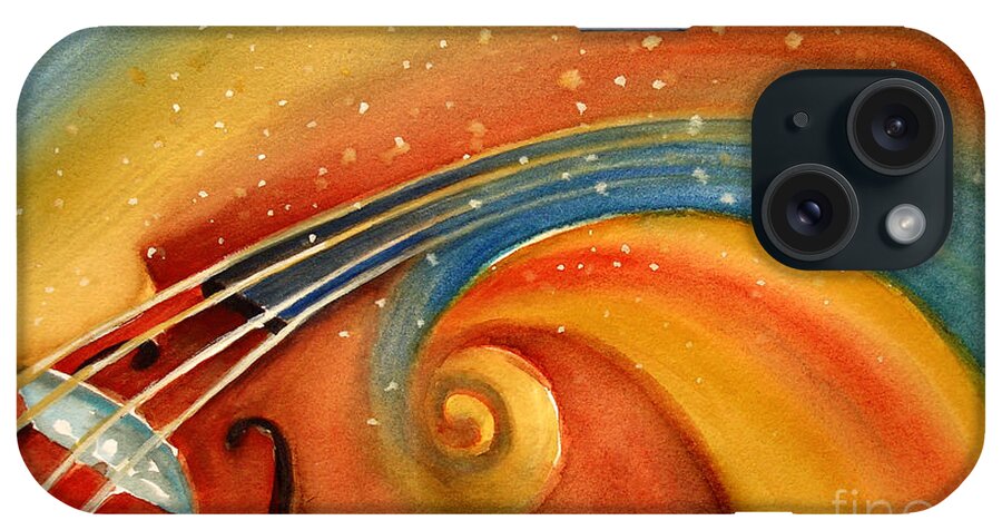 Music iPhone Case featuring the painting Music in the Spirit by Allison Ashton