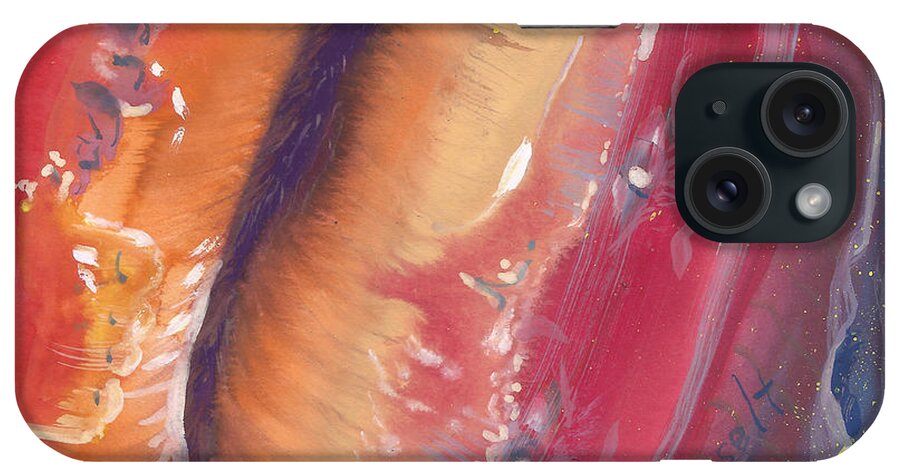 Intuitive Painting iPhone Case featuring the painting My Cherokee Life by Sheri Jo Posselt
