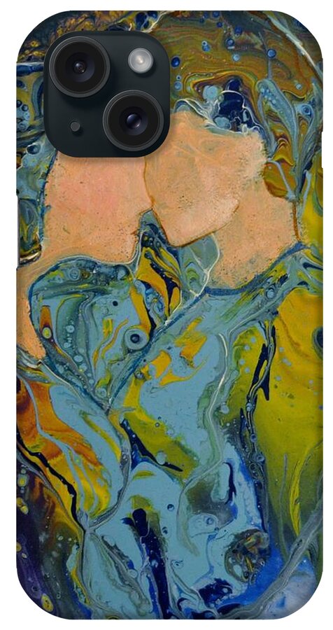 Romantic Couple iPhone Case featuring the painting My Fair Lady by Deborah Nell