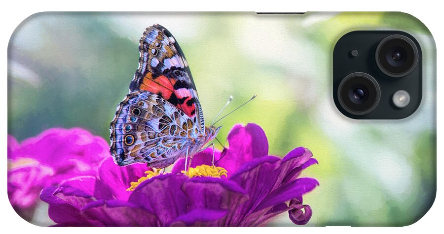 Nature iPhone Case featuring the photograph My Fair Painted Lady by Sharon McConnell