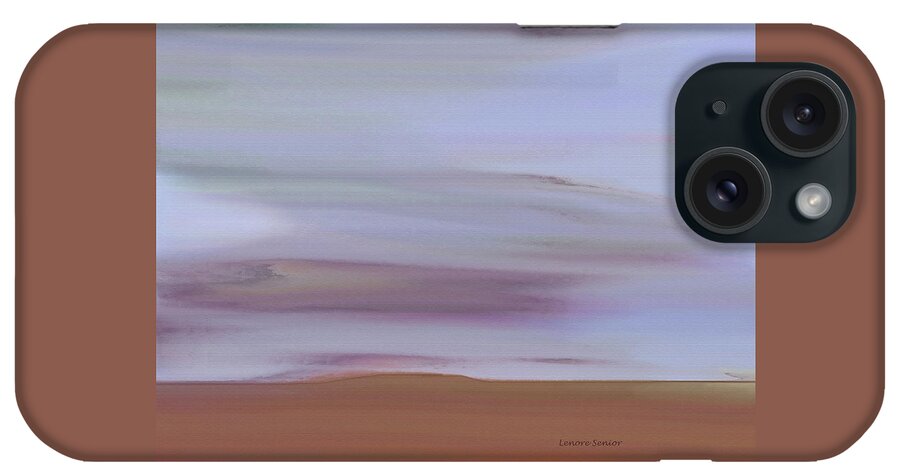 Abstract iPhone Case featuring the painting My Favorite Mesa by Lenore Senior