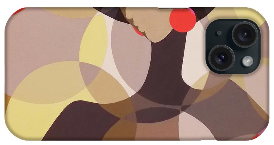 African Artists iPhone Case featuring the painting My Night Out by Richard Adusu