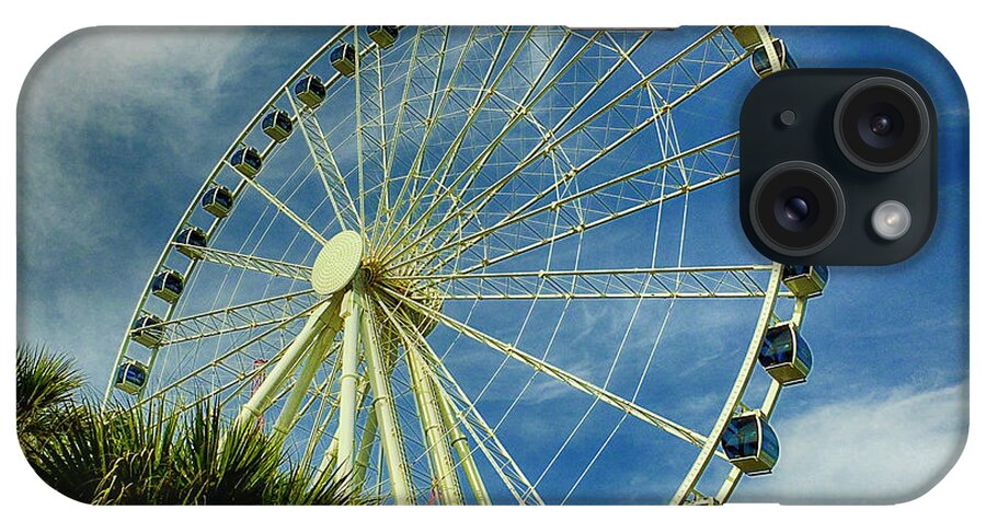 Myrtle Beach iPhone Case featuring the photograph Myrtle Beach Skywheel by Bill Barber