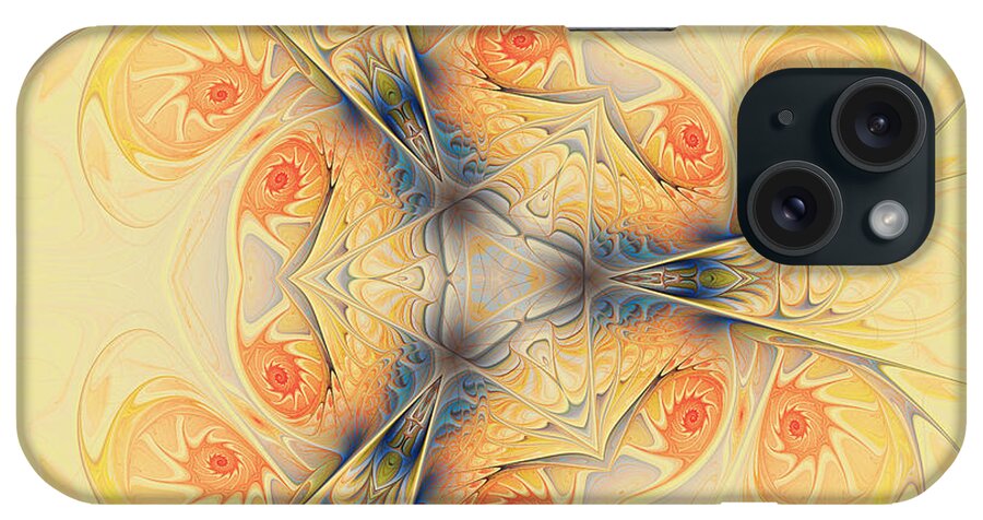 Spirals iPhone Case featuring the digital art Mystical Spirals by Deborah Benoit