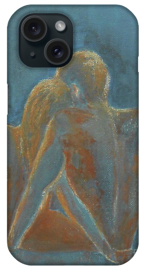 Figurative iPhone Case featuring the painting Naked Soul by Jane See