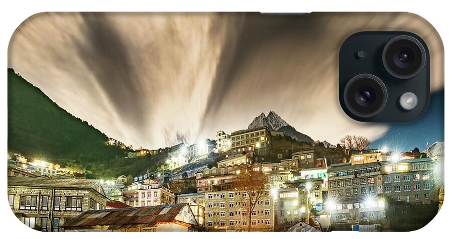 Namche iPhone Case featuring the photograph Namche Night by Dan McGeorge